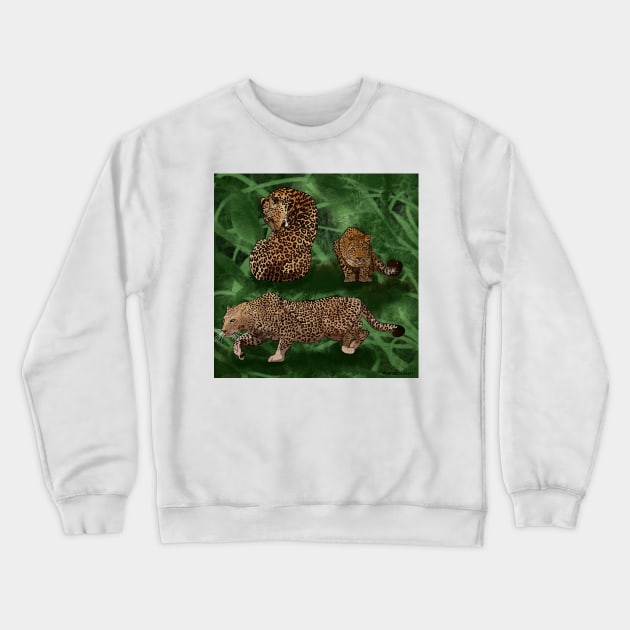 Majestic Leopards Crewneck Sweatshirt by MamaODea